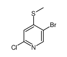5-bromo-2-chloro-4-methylsulfanyl-pyridine Structure