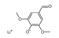 Lithium; 4-formyl-2,6-dimethoxy-phenolate结构式
