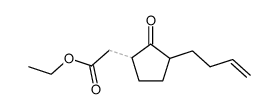 ethyl 2-(3-(but-3-en-1-yl)-2-oxocyclopentyl)acetate Structure