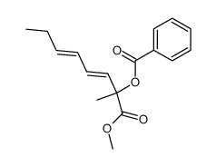 (3E,5E)-methyl 2-benzoyloxy-2-methyl-3,5-octadienoate Structure