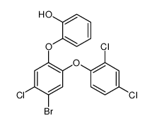 2-[4-bromo-5-chloro-2-(2,4-dichlorophenoxy)phenoxy]phenol结构式