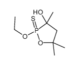 2-ethoxy-3,5,5-trimethyl-2-sulfanylidene-1,2λ5-oxaphospholan-3-ol结构式