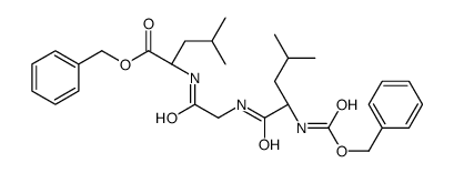 benzyl N-[N-[N-[(benzyloxy)carbonyl]-L-leucyl]glycyl]-L-leucinate Structure