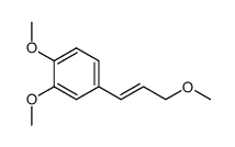 trans-1,2-dimethoxy-4-(3'-methoxy-1'-propenyl)benzene结构式