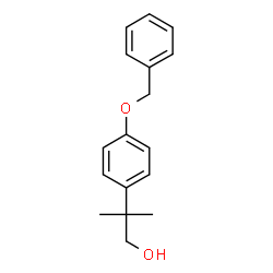2-(4-(苄氧基)苯基)-2-甲基丙醇结构式