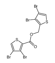 3,4-dibromo-thiophene-2-carboxylic acid-(3,4-dibromo-[2]thienylmethyl ester) Structure