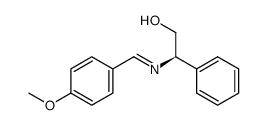 (R)-N-(p-Methoxybenzylidene)-2-amino-2-phenylethanol结构式