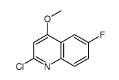 2-chloro-6-fluoro-4-methoxyquinoline Structure