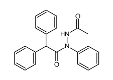 N'-acetyl-N-diphenylacetyl-N-phenyl-hydrazine结构式