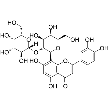 荭草素-2〞-O-β-L-半乳糖苷结构式