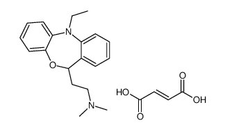Dibenz(b,e)(1,4)oxazepine-11-ethanamine, 5,11-dihydro-5-ethyl-N,N-dime thyl-, (+-)-, (E)-2-butenedioate (1:1)结构式
