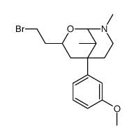 3-(2-bromoethyl)-5-(3-methoxyphenyl)-8,9-dimethyl-2-oxa-8-azabicyclo[3.3.1]nonane Structure