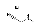 2-methylaminoacetonitrile hydrobromide结构式