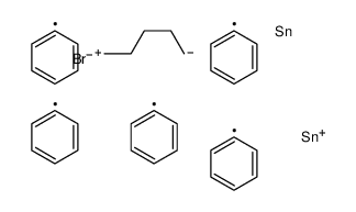 bromo-diphenyl-(5-triphenylstannylpentyl)stannane结构式