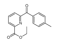 ethyl 6-(4-methylbenzoyl)pyridine-2-carboxylate结构式