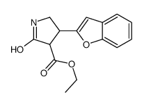 ethyl 4-(1-benzofuran-2-yl)-2-oxopyrrolidine-3-carboxylate结构式