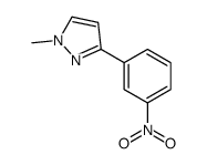 1-methyl-3-(3-nitrophenyl)pyrazole Structure