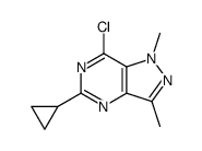 7-chloro-5-cyclopropyl-1,3-dimethylpyrazolo[4,3-d]pyrimidine Structure