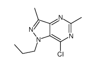 7-chloro-3,5-dimethyl-1-propylpyrazolo[4,3-d]pyrimidine Structure