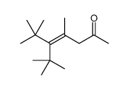 5-tert-butyl-4,6,6-trimethylhept-4-en-2-one结构式