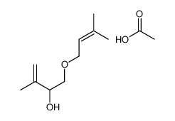 acetic acid,3-methyl-1-(3-methylbut-2-enoxy)but-3-en-2-ol结构式