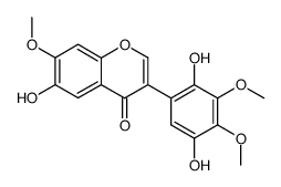 2',5',6-Trihydroxy-3',4',7-trimethoxyisoflavon Structure