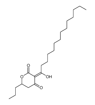 3-(1-hydroxytetradecylidene)-6-propyloxane-2,4-dione结构式