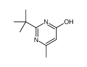 2-叔丁基-6-甲基嘧啶-4-醇结构式