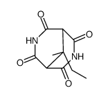 3,7-Diazabicyclo[3.3.1]nonane-2,4,6,8-tetrone, 9-ethyl-9-methyl- Structure