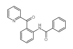 N-[2-(2-吡啶甲酰基)苯基]苯甲酰胺结构式