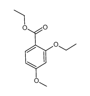 2-ethoxy-4-methoxy-benzoic acid ethyl ester结构式