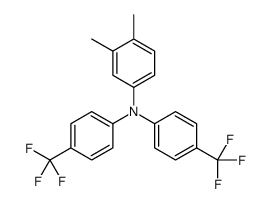 3,4-dimethyl-N,N-bis[4-(trifluoromethyl)phenyl]aniline结构式
