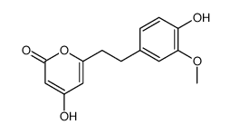 4-hydroxy-6-[2-(4-hydroxy-3-methoxyphenyl)ethyl]pyran-2-one Structure