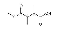 cis-4-methoxy-2,3-dimethyl-4-oxobutanoic acid Structure