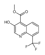 methyl 3-hydroxy-8-(trifluoromethyl)quinoline-4-carboxylate结构式