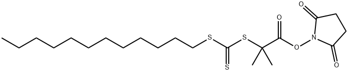 2-十二烷基硫代羰基硫代-2-甲基丙酸N-羟基琥珀酰亚胺酯图片