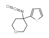 4-异氰酸-4-噻吩基四氢吡喃结构式