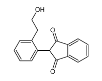 2-[2-(2-hydroxyethyl)phenyl]indene-1,3-dione Structure