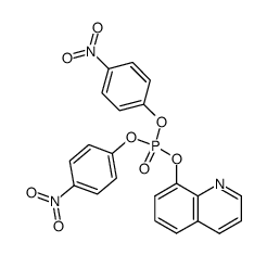 quinolin-8-yl bis(p-nitrophenyl) phosphate Structure