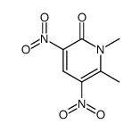 1,6-Dimethyl-3,5-dinitro-2-pyridone结构式