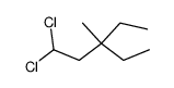 3-ethyl-1,1-dichloro-3-methyl-pentane结构式