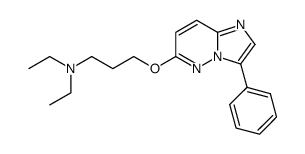 diethyl-[3-(3-phenyl-imidazo[1,2-b]pyridazin-6-yloxy)-propyl]-amine结构式