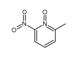 6-Nitro-2-picoline-N-oxide Structure