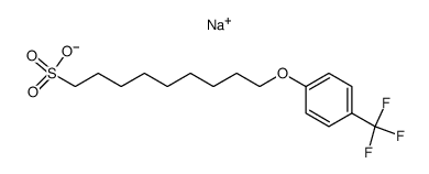 9-(4-trifluoromethylphenoxy)nonane-1-sulfonic Acid Sodium Salt结构式