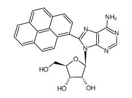 8-(pyren-1-yl)-adenosine Structure
