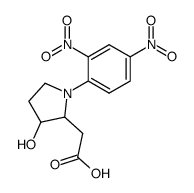 [1-(2,4-dinitro-phenyl)-3-hydroxy-pyrrolidin-2-yl]-acetic acid结构式