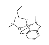 [2-(N,N-dimethylaminomethyl)phenyl]di-n-butyltin(IV) t-butoxide结构式