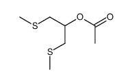 acetic acid-(β,β'-bis-methylsulfanyl-isopropyl ester)结构式
