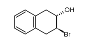 (2α,3β)-2-Hydroxy-3-bromo-1,2,3,4-tetrahydronaphthalene Structure