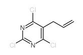 Pyrimidine,2,4,6-trichloro-5-(2-propen-1-yl)- Structure